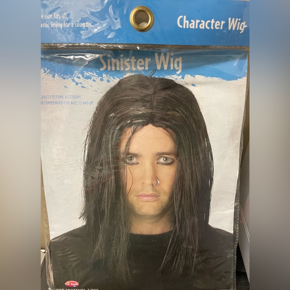 🔴 3/$12 Black ‘Sinister’ Wig! New‎ in original packaging!